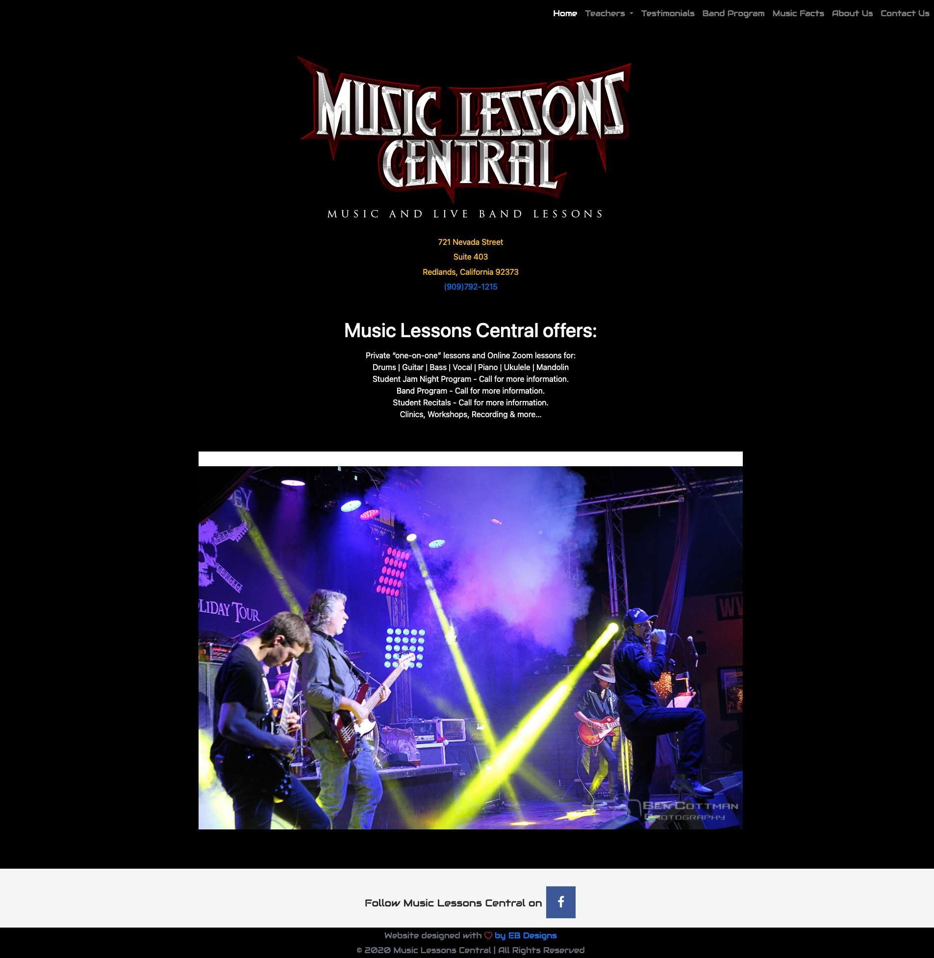 Music Lessons Central website screenshot